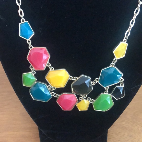 Multi-Color Statement Necklace - Picture 4 of 4